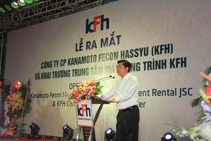 Bộ trưởng Bộ GTVT Đinh La Thăng phát biểu chỉ đạo và chúc mừng sự ra đời của KFH