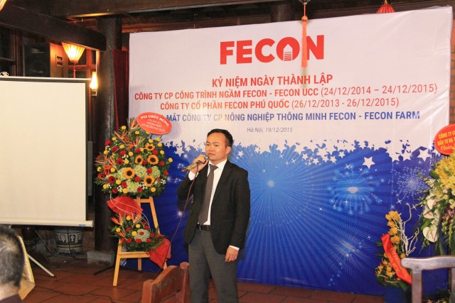 Chủ tịch Phạm Việt Khoa phát biểu tại buổi lễ sinh nhật