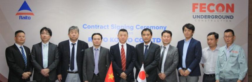FECON – RAITO Nhật Bản ký kết hợp đồng thi công công trình ngầm