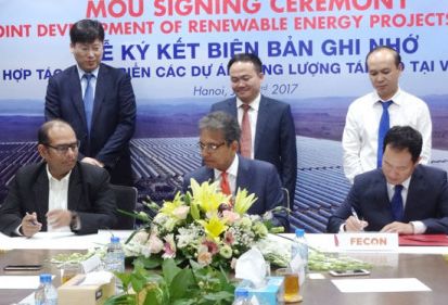 ACWA Power bắt tay FECON phát triển các dự án năng lượng tái tạo tại Việt Nam