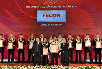 FECON lần thứ 3 liên tiếp lọt Top 10 nhà thầu xây dựng uy tín