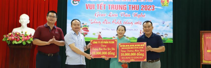 FECON TRAO GẦN 200 SUẤT QUÀ TRUNG THU CHO HỌC SINH CÓ THÀNH TÍCH CAO TRONG HỌC TẬP