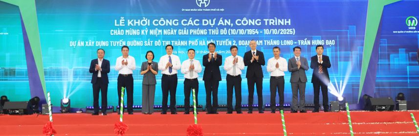 FECON THAM GIA KHỞI CÔNG TUYẾN METRO SỐ 2 HÀ NỘI , BIỂU TƯỢNG MỚI CHO GIAO THÔNG ĐÔ THỊ HIỆN ĐẠI