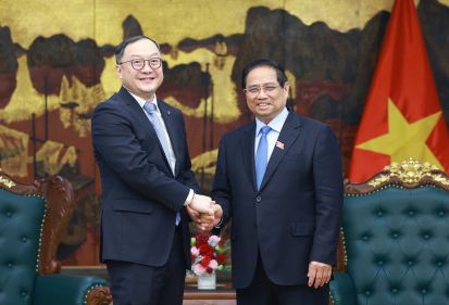 THỦ TƯỚNG TIẾP LÃNH ĐẠO TẬP ĐOÀN KINH TẾ HÀNG ĐẦU TRUNG QUỐC