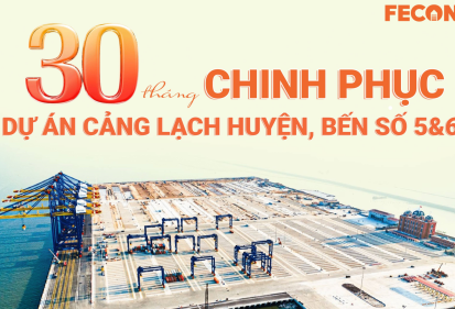 INFOGRAPHIC: 30 THÁNG CHINH PHỤC DỰ ÁN CẢNG LẠCH HUYỆN BẾN SỐ 5 &6