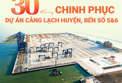 INFOGRAPHIC: 30 THÁNG CHINH PHỤC DỰ ÁN CẢNG LẠCH HUYỆN BẾN SỐ 5 &6