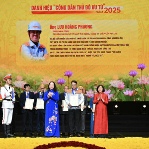 KỸ SƯ FECON ĐƯỢC VINH DANH “CÔNG DÂN THỦ ĐÔ ƯU TÚ” NĂM 2025