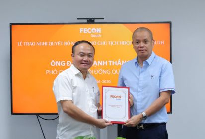 FECON SOUTH BỔ NHIỆM PHÓ CHỦ TỊCH HỘI ĐỒNG QUẢN TRỊ