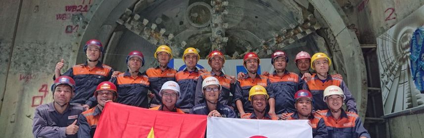 Nhánh hầm thứ 2 dự án Metro Line 1 – TPHCM đã về đích an toàn, đúng tiến độ