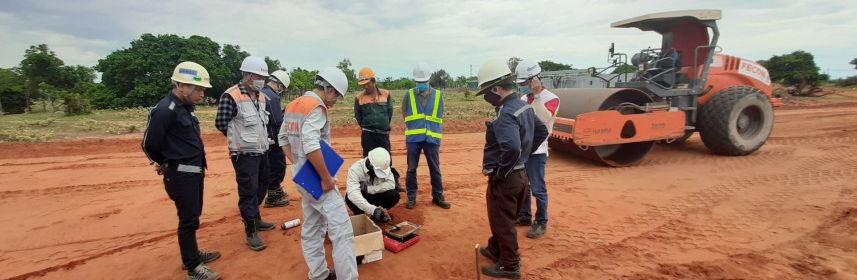 Đẩy nhanh tiến độ thi công, FECON chuẩn bị đổ trụ móng tua bin đầu tiên tại Nhà máy điện gió Thái Hoà