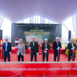 FECON SOUTH THAM DỰ LỄ ĐỘNG THỔ PHẦN NGẦM WYNDHAM GRAND HOTEL LAGOONA RESORT VILLAGE BÌNH CHÂU