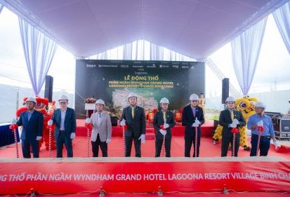 FECON SOUTH THAM DỰ LỄ ĐỘNG THỔ PHẦN NGẦM WYNDHAM GRAND HOTEL LAGOONA RESORT VILLAGE BÌNH CHÂU