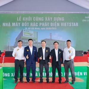 LIÊN DANH VIETTEL – FECON SOUTH – LŨNG LÔ THAM GIA KHỞI CÔNG NHÀ MÁY ĐỐT RÁC PHÁT ĐIỆN VIETSTAR