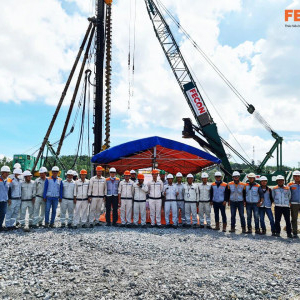 FPL started the package of bored piles at Hoa Phat Dung Quat Steel Plant project (phase 2)