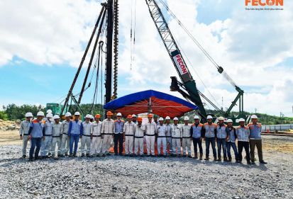FPL khởi công gói cọc khoan nhồi tại dự án Nhà máy thép Hoà Phát Dung Quất