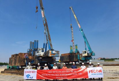Kết thúc đúng tiến độ dự án Nhà máy Darfon Việt Nam, FPL tiếp tục khẳng định năng lực cốt lõi về thi công cọc
