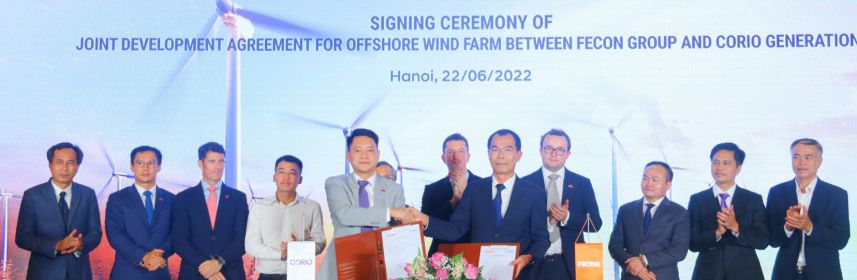 FECON hợp tác cùng Corio Generation tại dự án điện gió ngoài khơi Vũng Tàu