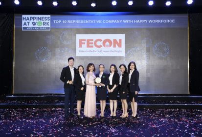 FECON giành giải “Top 10 doanh nghiệp tiêu biểu có nguồn lực hạnh phúc nhất”