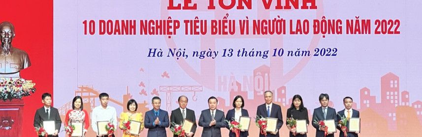 FECON được vinh danh ở tất cả các hạng mục tại Lễ tôn vinh doanh nghiệp, chủ tịch Công đoàn và Sáng kiến, sáng tạo tiêu biểu 2022